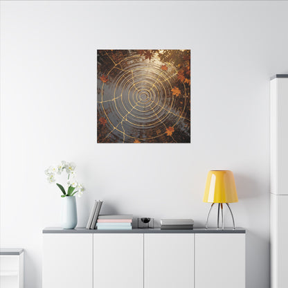 Artful Water Ripple Canvas Art - Gold Vein Kintsugi