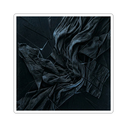 Silk Drape Winter Sticker | Dark Japandi Atmospheric Design