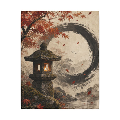 Ma Stone Lantern Canvas Art - Zen Enso