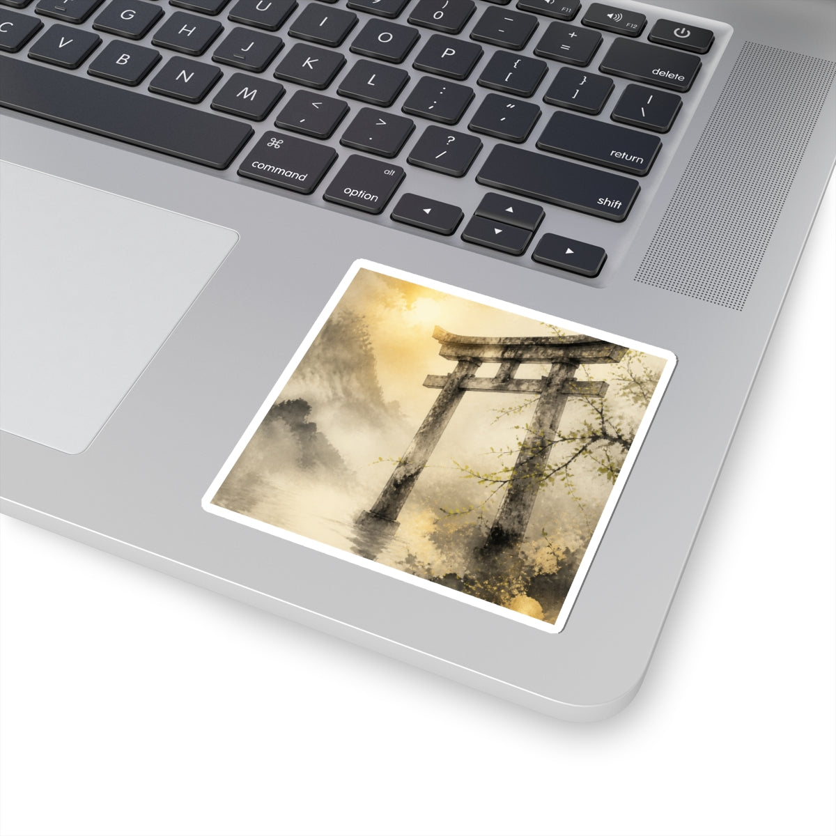Tranquil Torii Gate Sticker - Sumi E Zen