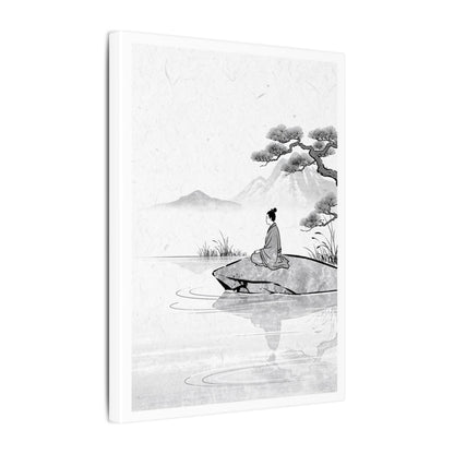 Meditation Harmonious Zen Ukiyo-e Canvas Art