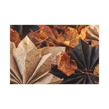 Paper Fold Texture Canvas Art | Elegant Japandi Art