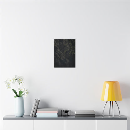 Overcast Shadow Play Canvas Art - Dark Japandi Seijaku