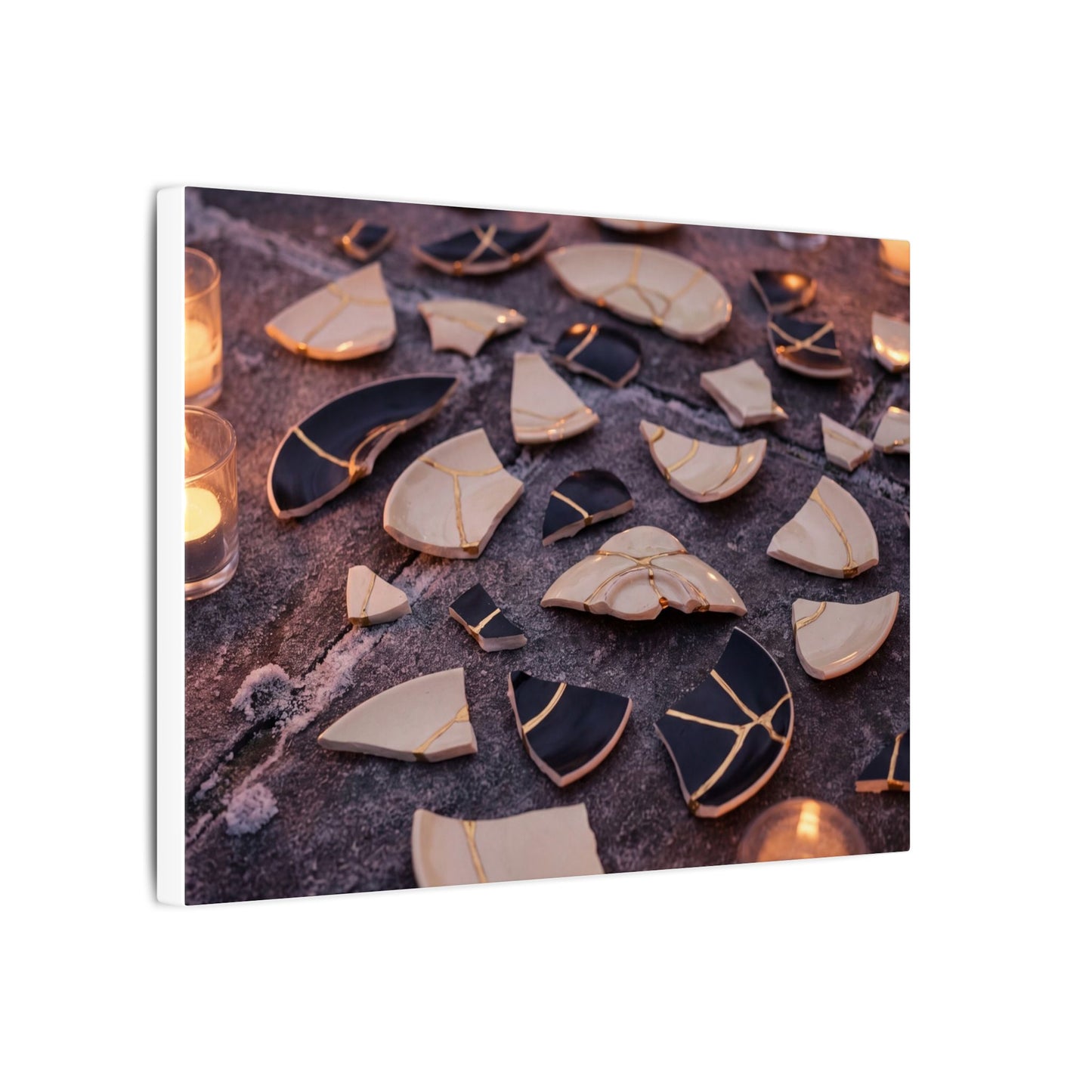 Winter Broken Pottery Broken Beauty Canvas Art | Beautiful Decor