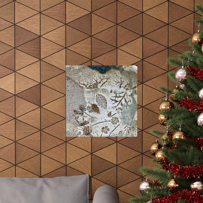 Winter Ceramic Bowl Japanese Pattern Wall Art Print | Earthy Decor