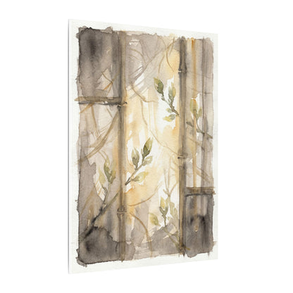 Shoji Screen Spring Canvas Art | Japandi Cozy Design