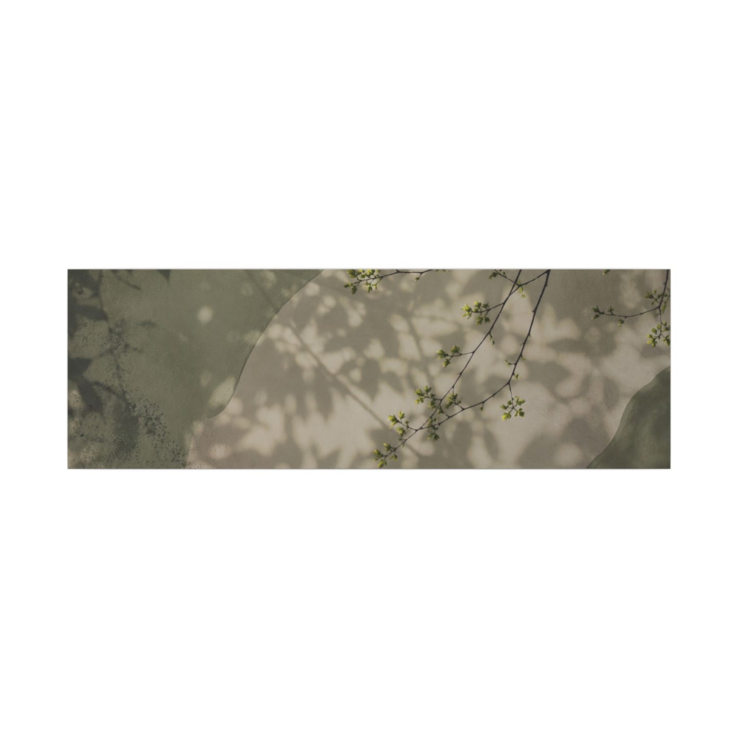 Neutral Shadow Play Canvas Art - Japanese Pattern Japandi