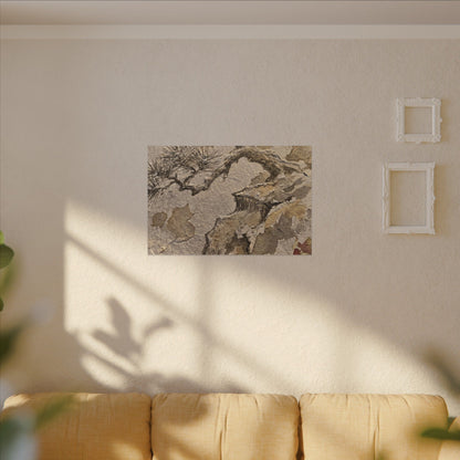 Pine Tree Canvas Art | Winter Japandi Japanese Pattern Art