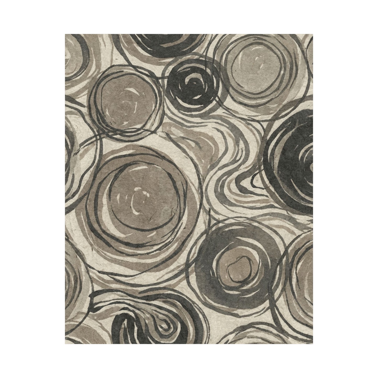 Wabi-sabi Pattern Japandi Japanese Pattern Wall Art Print