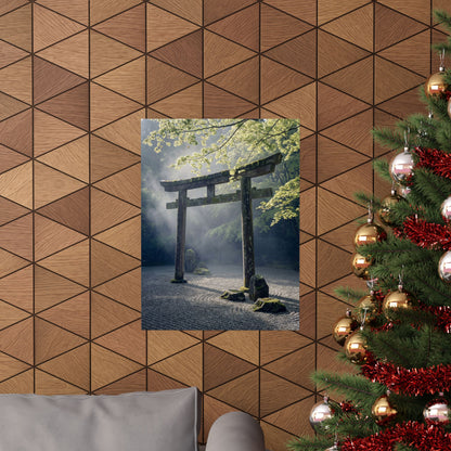 Tranquil Torii Gate Wall Art Print - Karesansui Zen