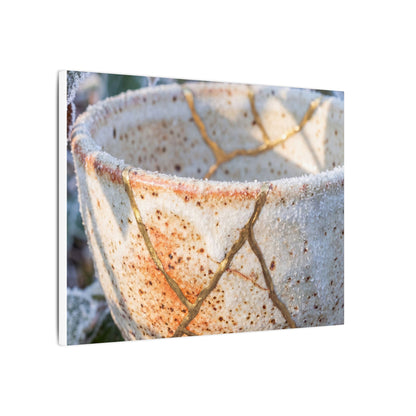 Resilient Ceramic Bowl Canvas Art - Gold Vein Kintsugi
