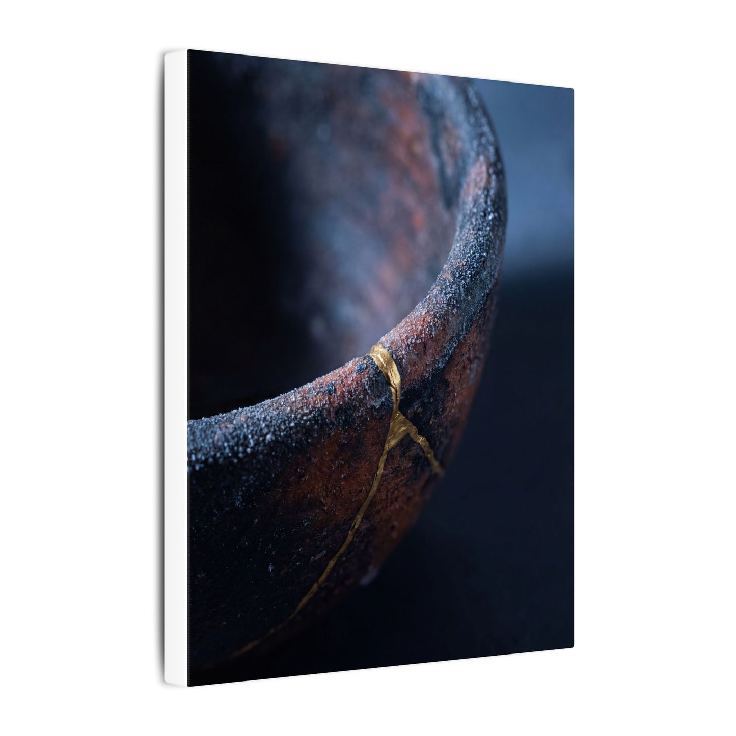 Artful Ceramic Bowl Canvas Art - Broken Beauty Kintsugi