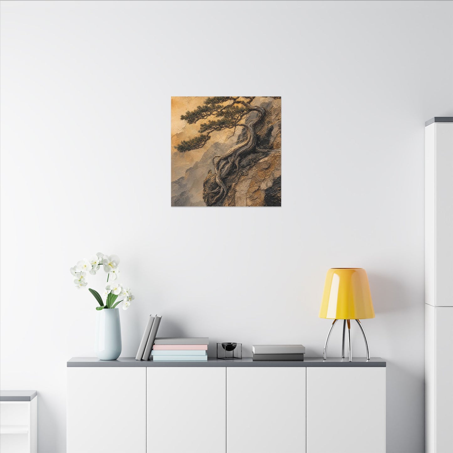 Summer Pine Tree Texture Canvas Art | Cozy Decor