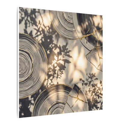 Healing Water Ripple Canvas Art - Gold Vein Kintsugi