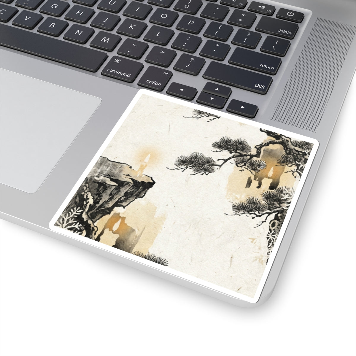 Candlelight Pine Tree Sticker - Japandi Ma