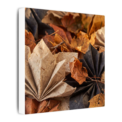 Paper Fold Texture Canvas Art | Elegant Japandi Art