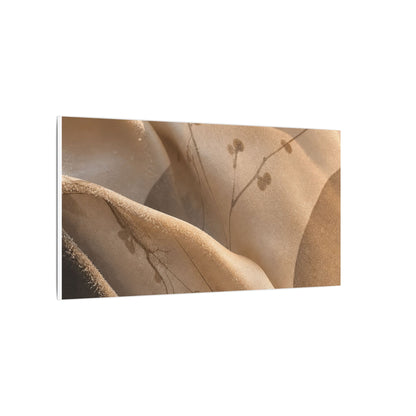 Japandi Silk Drape in Golden Hour | Japanese Pattern Canvas Art