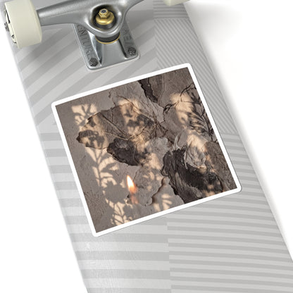 Shadow Play Summer Sticker | Japandi Neutral Design Art Print