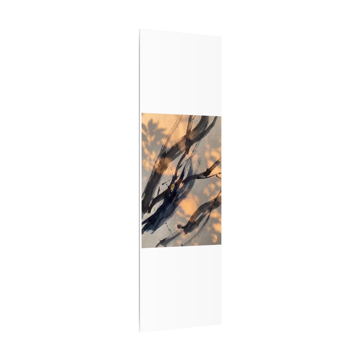 Datsuzoku Ink Brushstroke Canvas Art - Dark Japandi Shadow Zen
