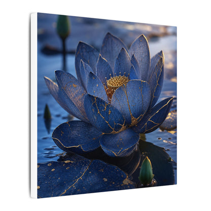 Kintsugi Lotus Flower in Dawn | Broken Beauty Canvas Art