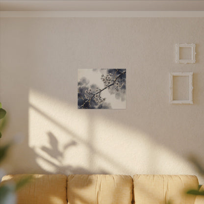 Ma Cherry Blossom Canvas Art - Kintsugi Gold Vein