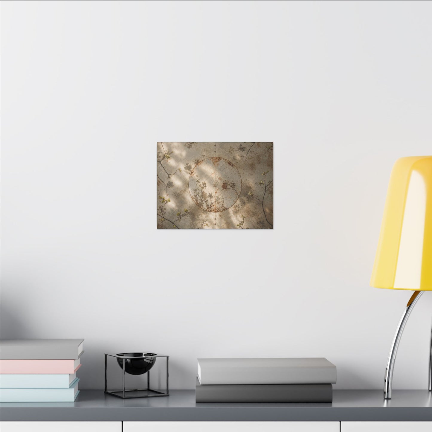 Japandi Rust Patina in Dappled | Japanese Pattern Canvas Art