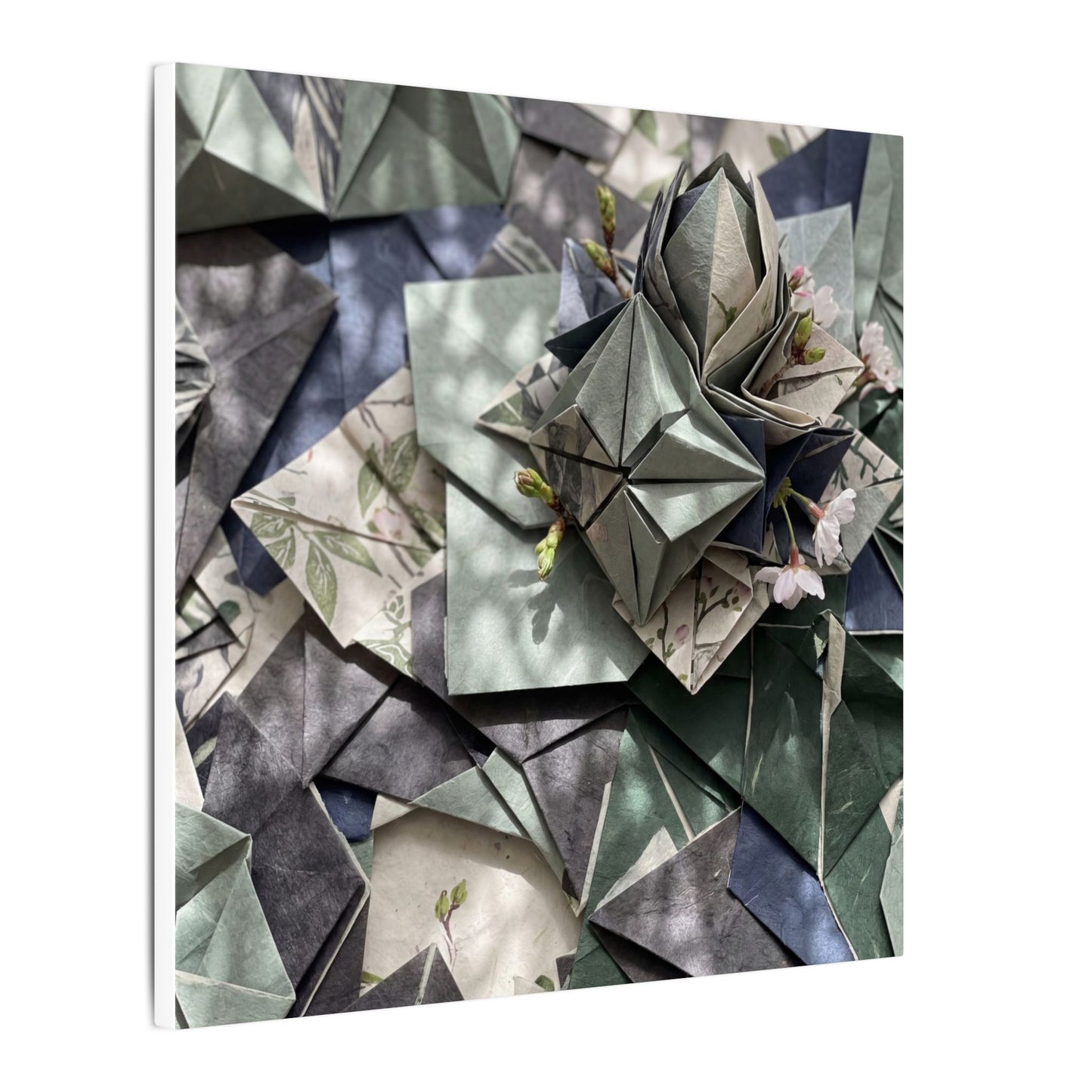Shibui Paper Fold Canvas Art - Japandi Japanese Pattern
