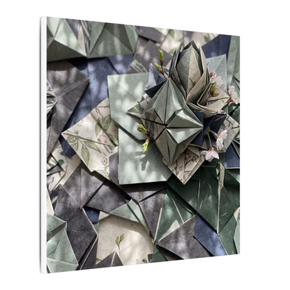 Shibui Paper Fold Canvas Art - Japandi Japanese Pattern