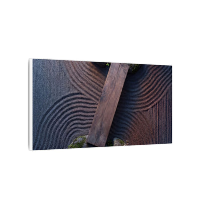 Spring Rock Garden Moody Minimal Canvas Art | Atmospheric Decor