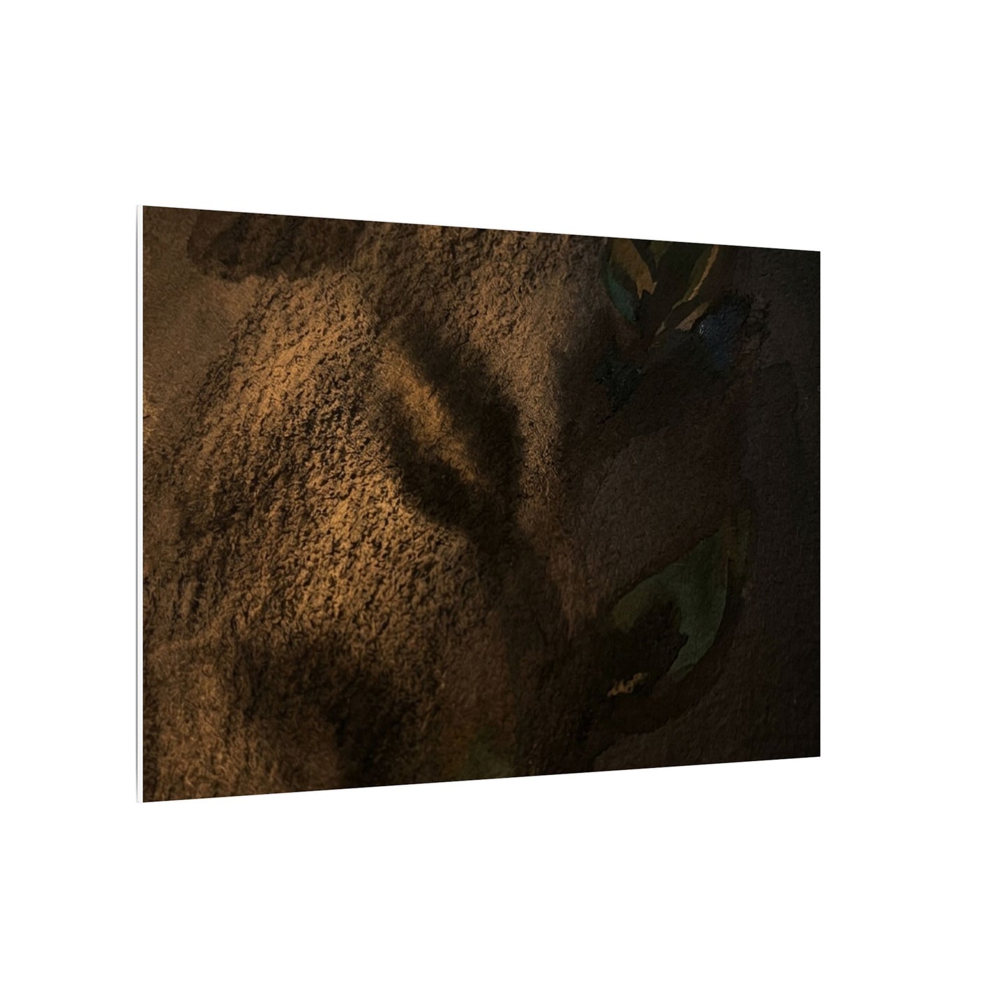 Candlelight Shadow Play Canvas Art - Dark Japandi Ma