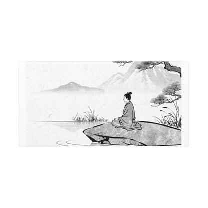 Meditation Harmonious Zen Ukiyo-e Canvas Art