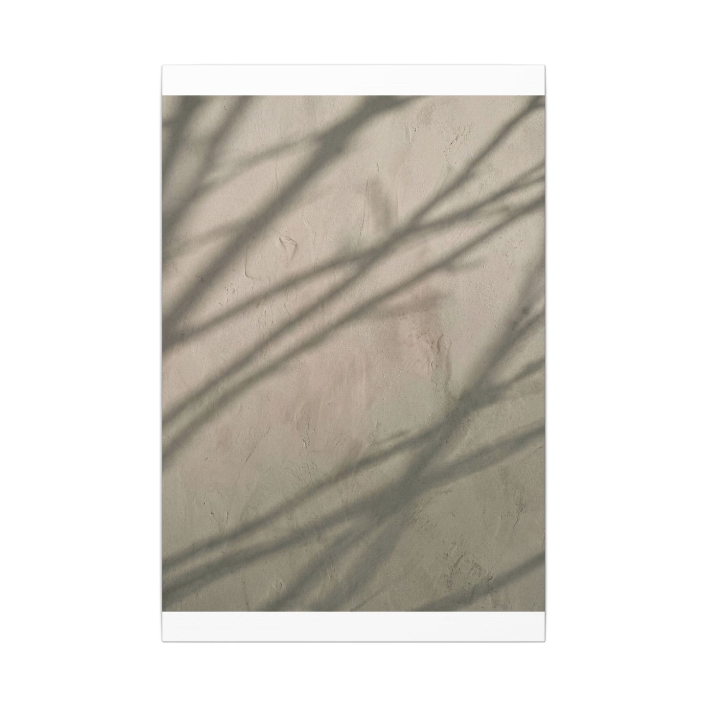 Shadow Play Japanese Pattern Canvas Art | Warm Japandi Art