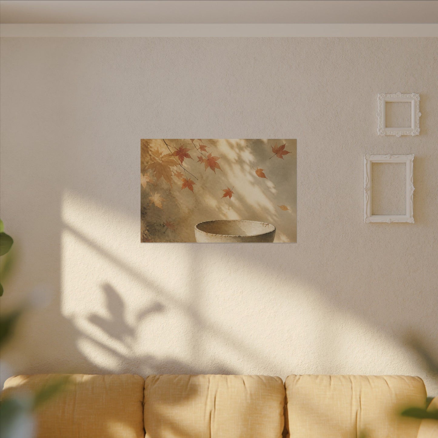 Japandi Ceramic Bowl in Dappled | Watercolor Canvas Art
