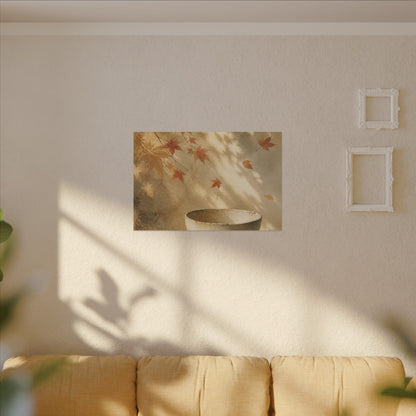 Japandi Ceramic Bowl in Dappled | Watercolor Canvas Art
