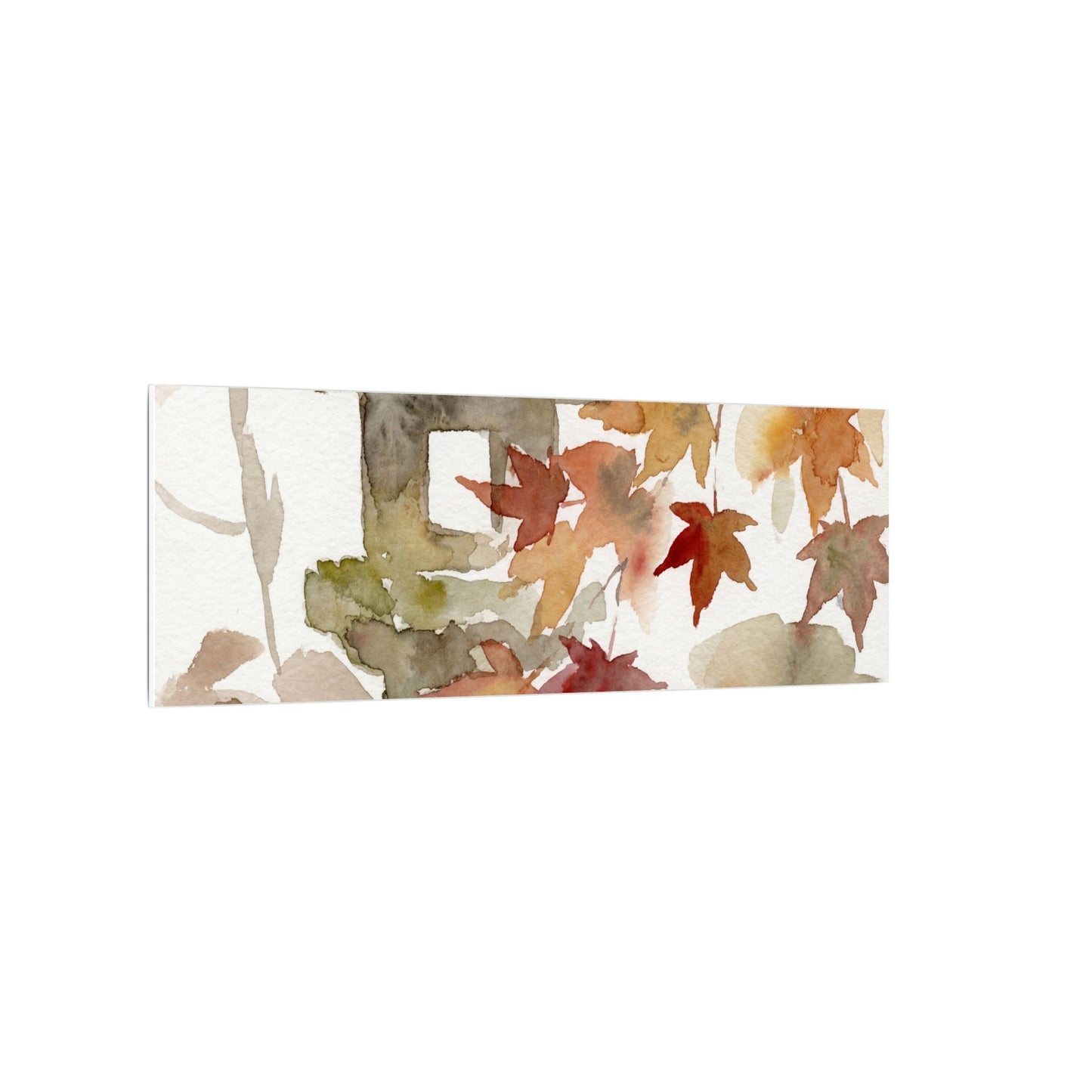 Stone Lantern Watercolor Canvas Art | Earthy Japandi Art