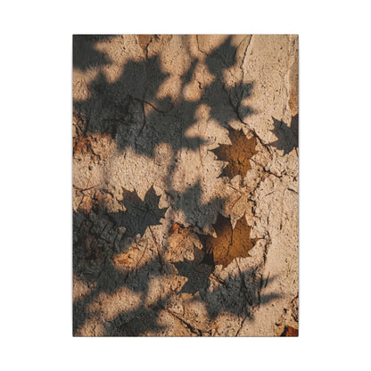 Cozy Shadow Play Canvas Art - Texture Japandi