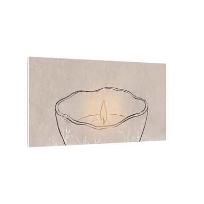 Ceramic Bowl Minimal Line Canvas Art | Neutral Japandi Art