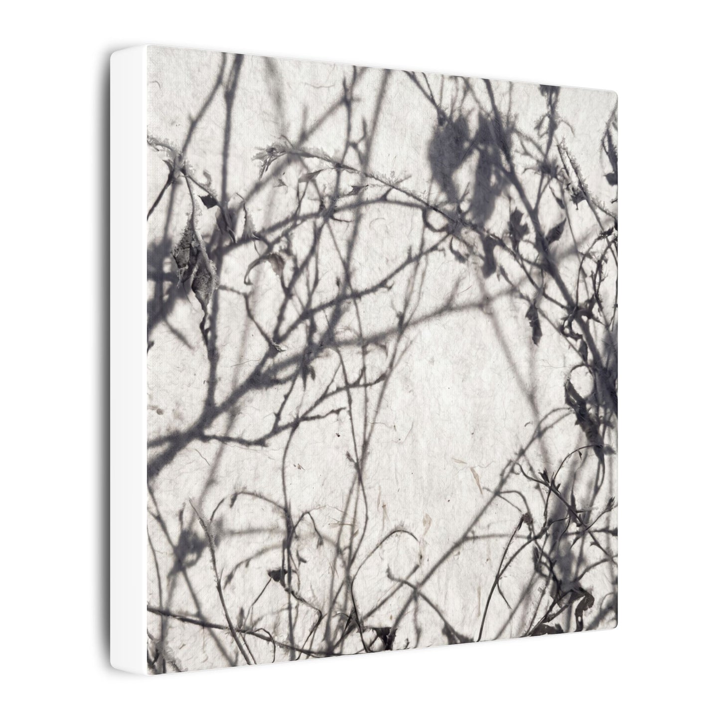 Winter Shadow Play Japanese Pattern Canvas Art | Elegant Decor