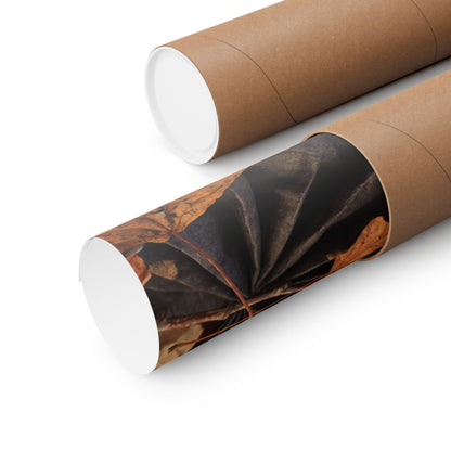 Paper Fold Wall Art Print | Autumn Japandi Texture Art