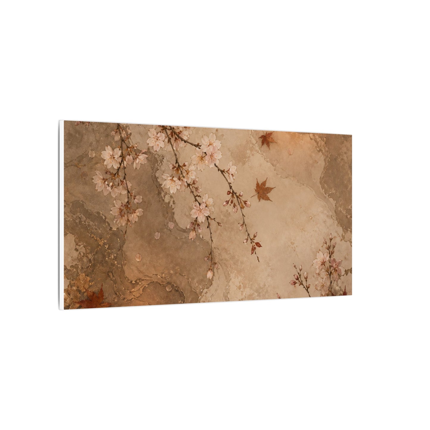 Cherry Blossom Canvas Art | Autumn Japandi Japanese Pattern Art