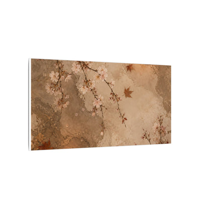 Cherry Blossom Canvas Art | Autumn Japandi Japanese Pattern Art
