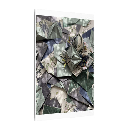 Shibui Paper Fold Canvas Art - Japandi Japanese Pattern