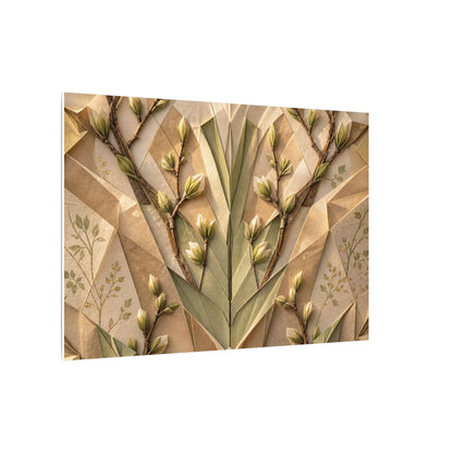 Kanso Paper Fold Canvas Art - Japandi Japanese Pattern
