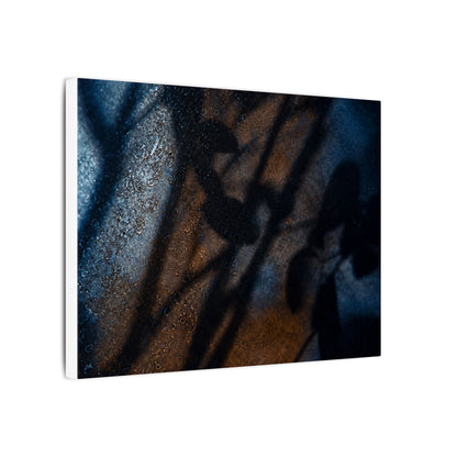Moonlight Shadow Play Canvas Art - Dark Japandi Ma