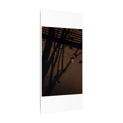 Shadow Play Autumn Canvas Art | Dark Japandi Luxurious Design