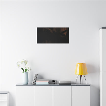 Shadow Play Summer Canvas Art | Dark Japandi Sophisticated Design