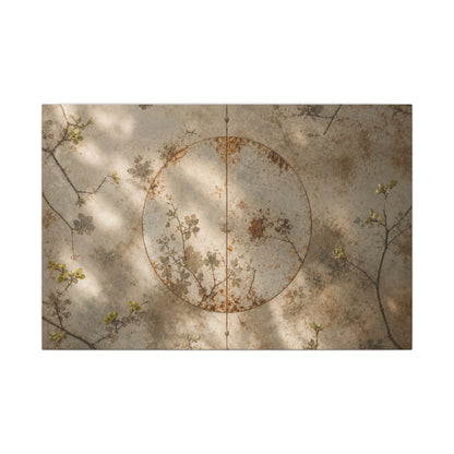 Japandi Rust Patina in Dappled | Japanese Pattern Canvas Art