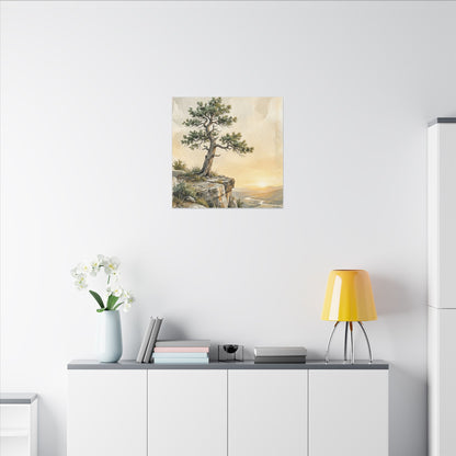 Pine Tree Canvas Art | Summer Japandi Texture Art