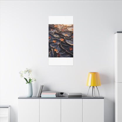 Golden Hour Silk Drape Canvas Art - Kintsugi Shibui