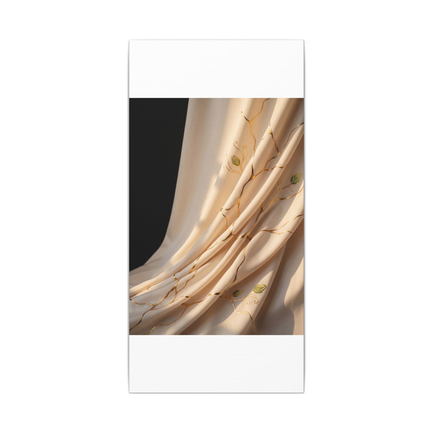 Golden Hour Silk Drape Canvas Art - Kintsugi Fukinsei